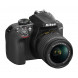 Nikon D3400 Digitale Spiegelreflexkamera mit Objektiv Nikkor AF-P 18/55vr, 24,7 Megapixel, LCD 3, SD-8 GB 300 x Premium Lexar, Schwarz [Nital Card: 4 Jahre Garantie]-06